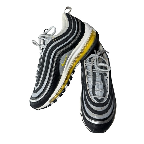 Nike Air Max 97 GS Black Amarillo Silver 921522-010 Youth Size- 6Y - Picture 3 of 9